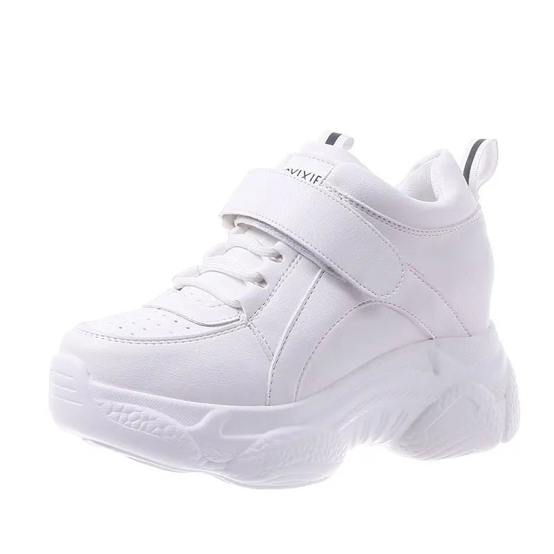 

Sneakers Women White Femme Casual Shoes Female Fashion Sneaker Lace Up High Leisure Women Vulcanize Shoe Platform