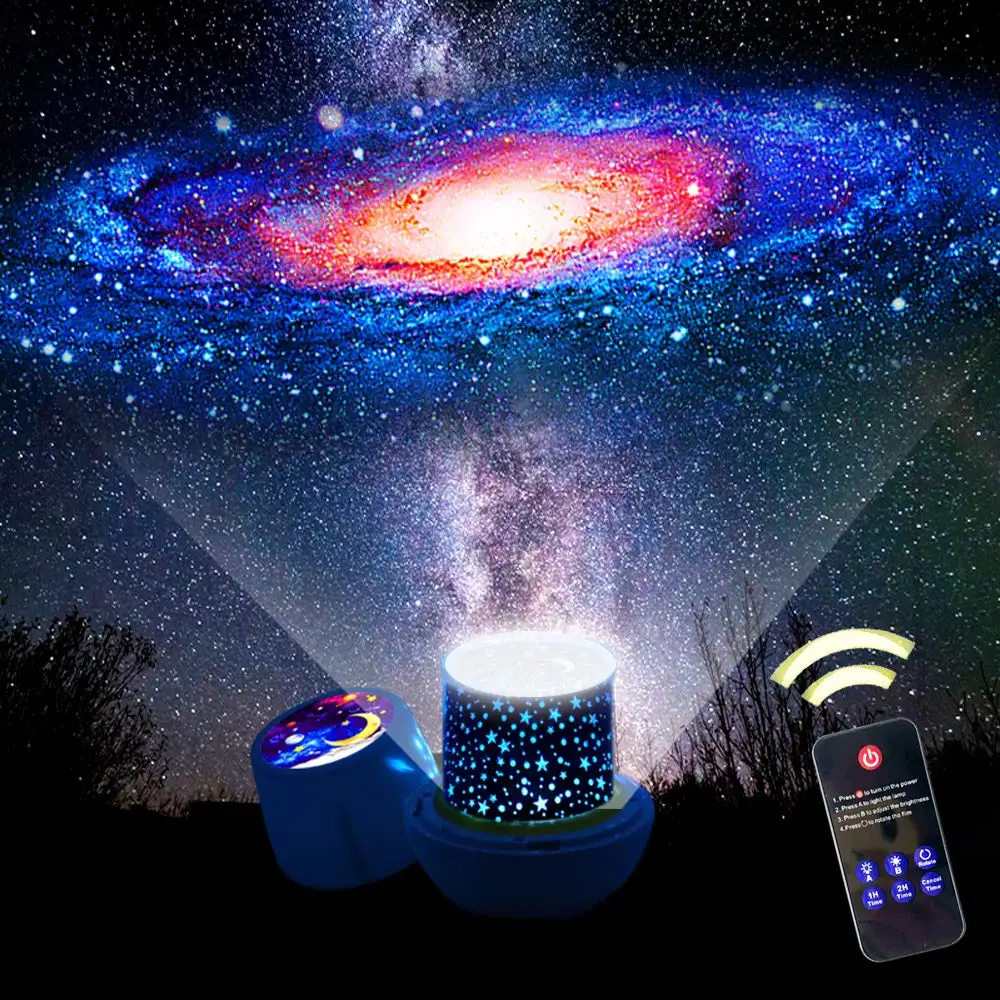 New Amazing LED Starry Night Sky Projector Lamp Star Light Cosmos Master Kids Gift Battery USB for Children | Лампы и освещение