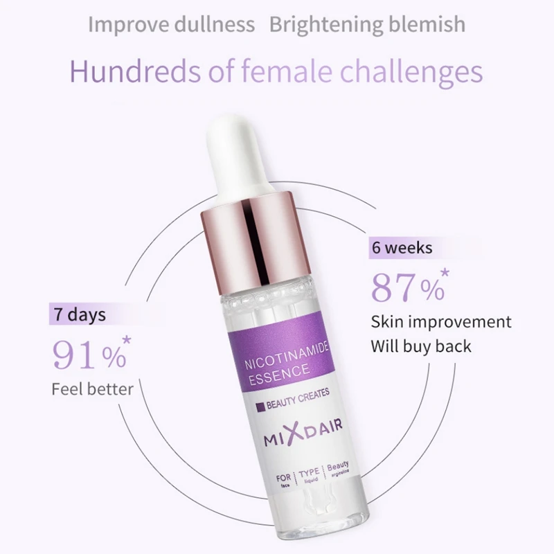 Nicotinamide стоковый раствор стойкий Увлажняющий Осветляющий пигмент тон кожи