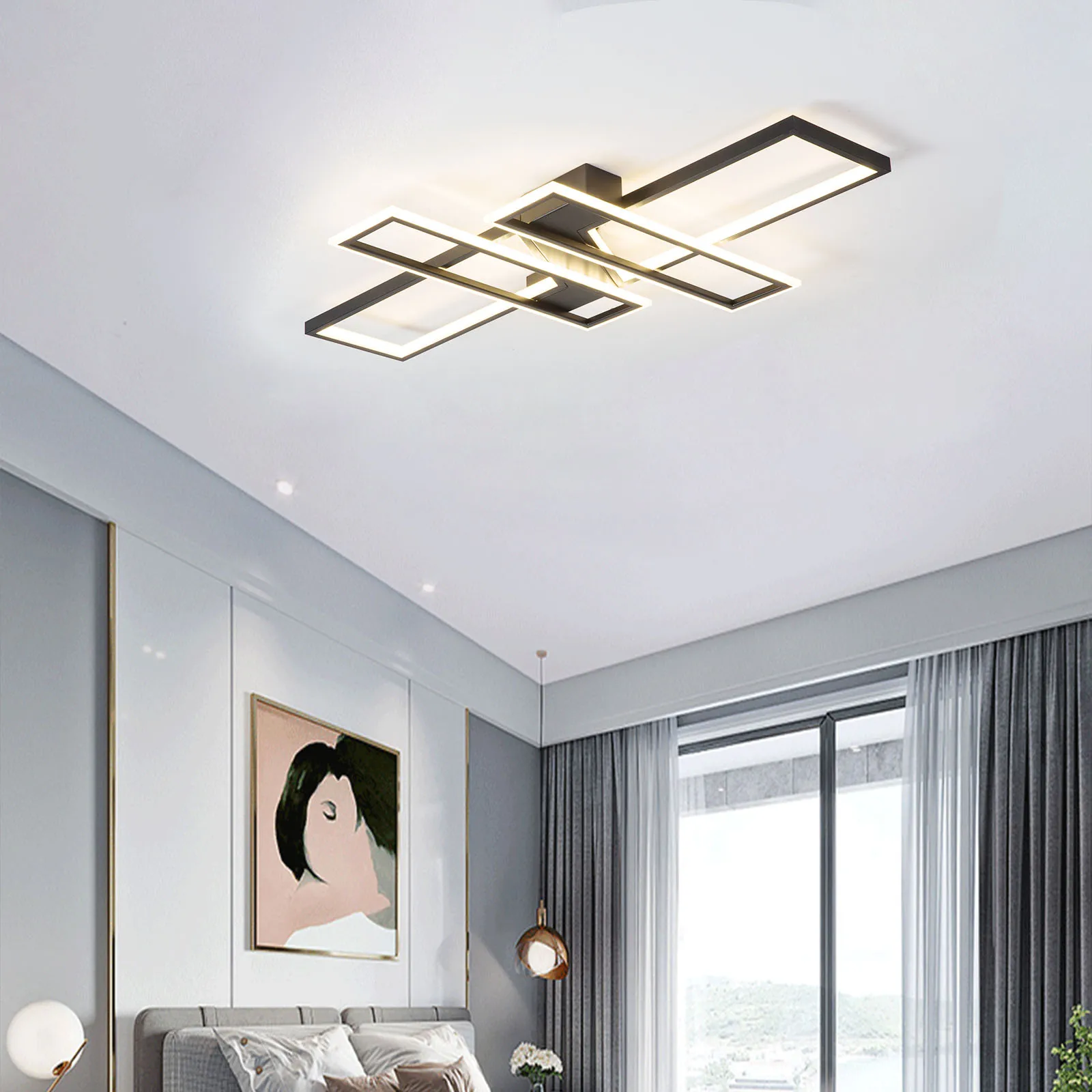 Lámpara led para sala de estar dormitorio casa lámpara moderna araña de techo Led iluminación de la lámpara 85-240V