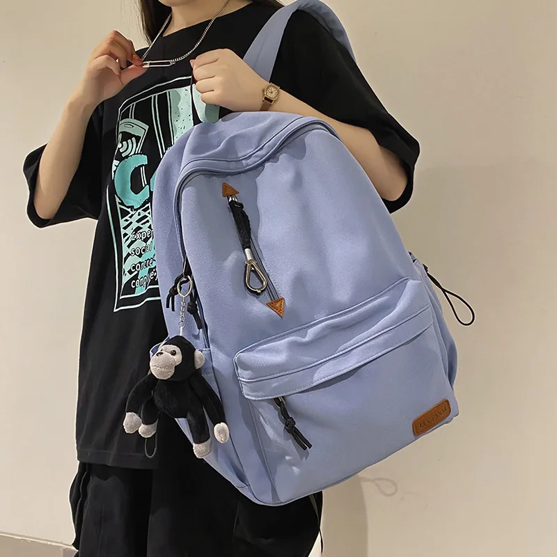 

Fashion Casual Unisex Backpack High Quality Large Capacity Waterproof Nylon Travel Backpack High School College Student Book Bag