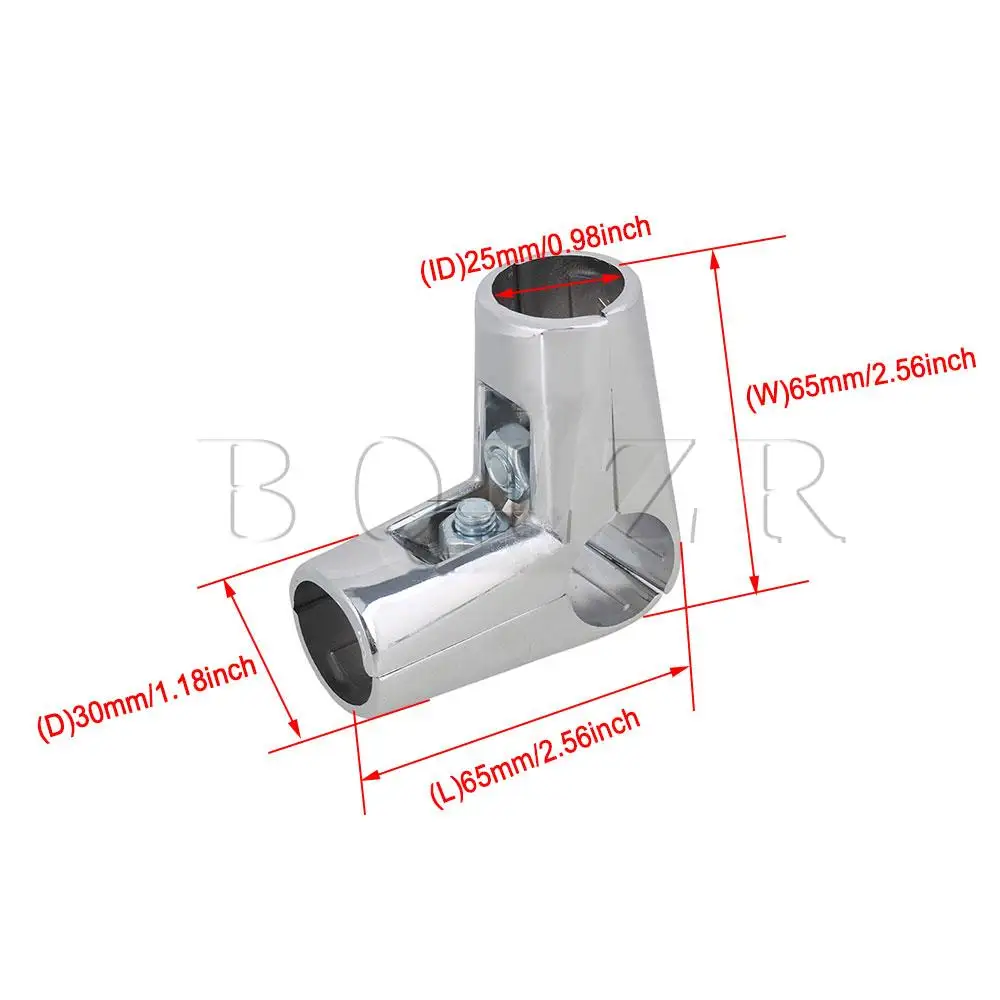 

BQLZR Drying Rack Accessories Pipe Fitting 3 Way L Shape Connector For 25mm Round Tube