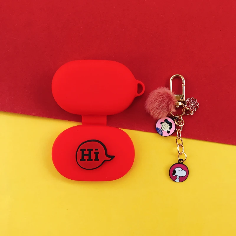 Новый милый чехол для наушников Redmi Airdots Kawaii силиконовый защитный беспроводные