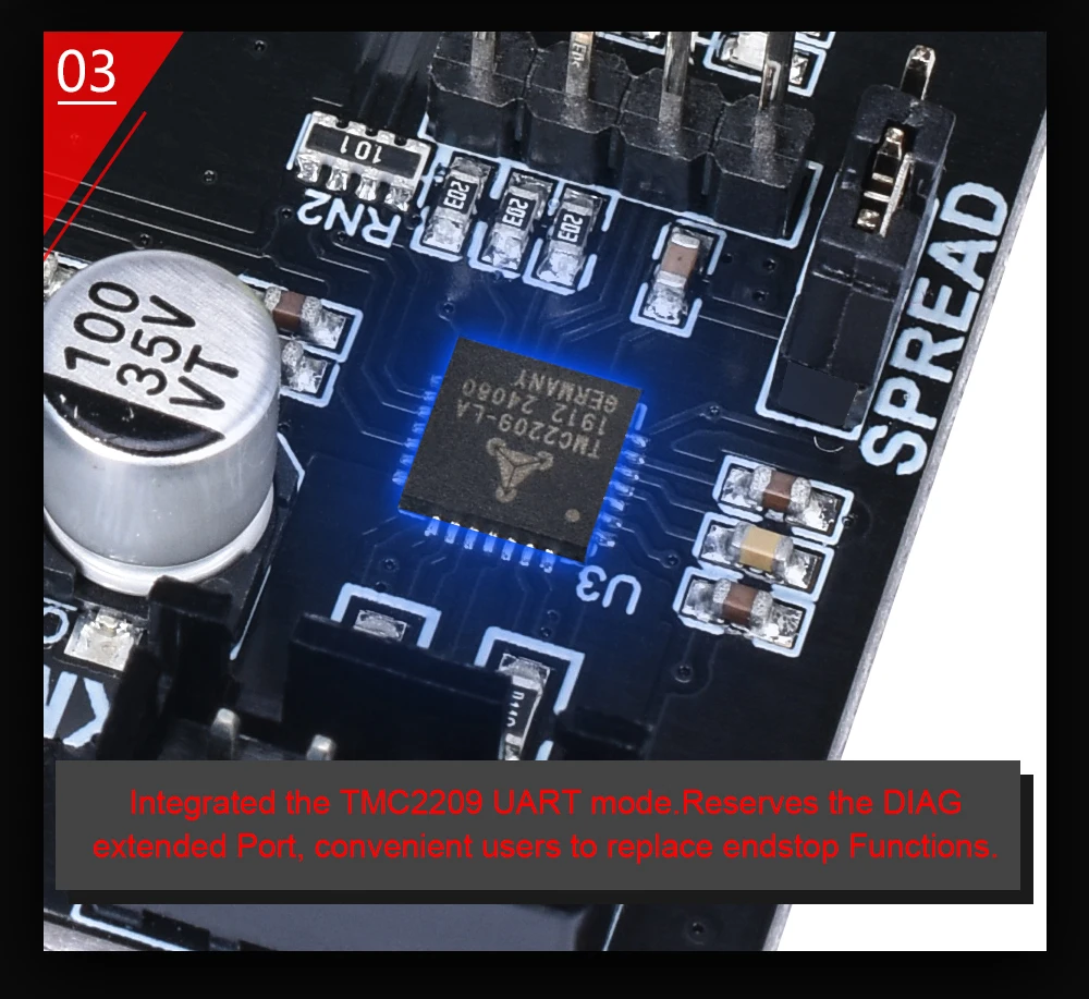 BIGTREETECH SKR мини E3 плата управления с TFT35 сенсорный экран обновления для Ender 3 3d принтер драйвер платы TMC2209 UART SKR wifi