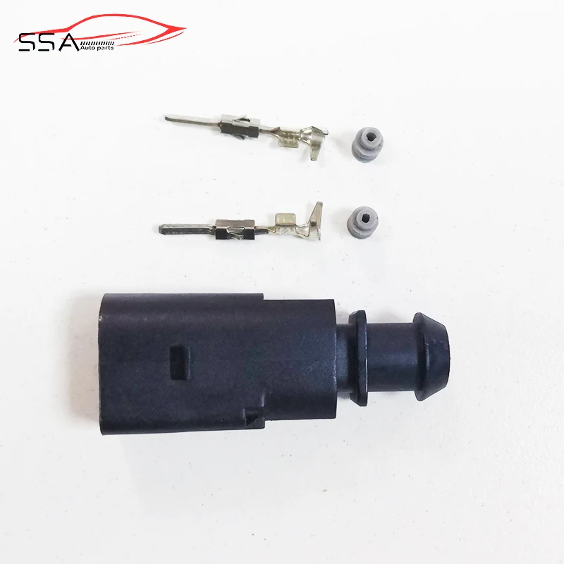 Комплект водонепроницаемых 2-контактных разъемов 1J0973802 для VW AUDI SKODA SEAT VAG