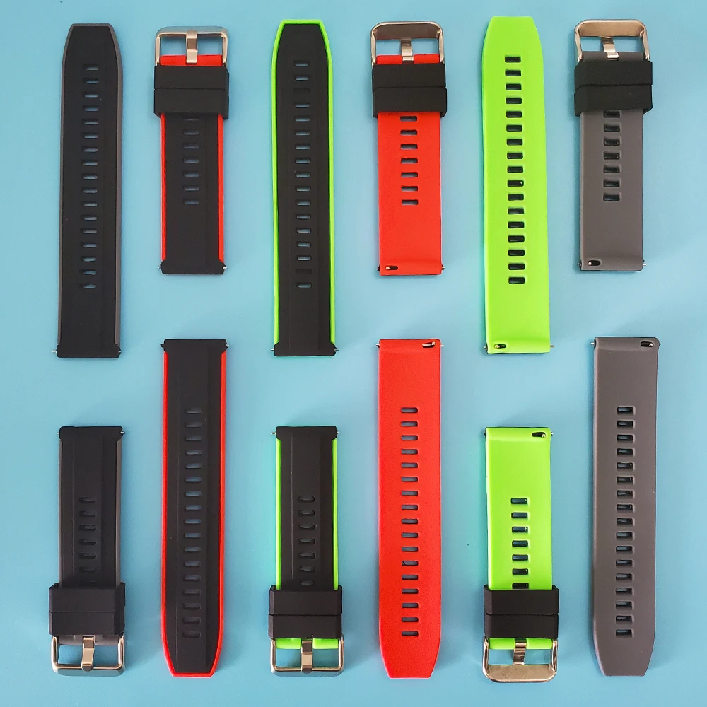 For Samsung Galaxy Watch 3 22mm Silicone Wristband Strap 45mm Bracelet Gear S3 Classic & Frontier Smartwatch Watchband