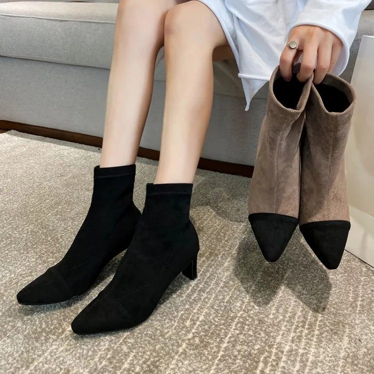 Женская обувь ботильоны для женщин женские ботинки женская зимняя с подходящим