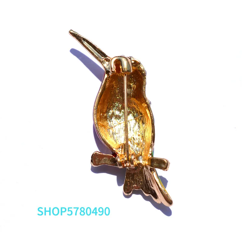 Модные ювелирные изделия броши Колибри разноцветные эмалированные булавки со