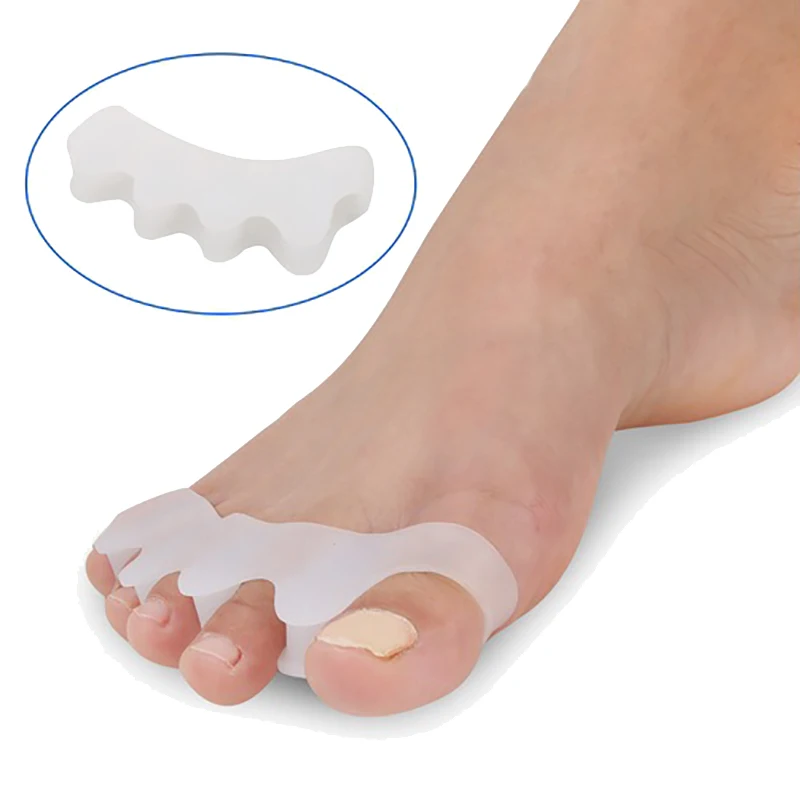 2 шт. вальгусная скобы для пальца ноги сепаратор при захождении пальцев друг на