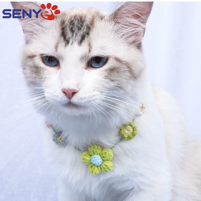 

Cat Dog Jewelry Necklace Cute Cat Fresh Flower Collar Adult Cat Kitten Small Dog Collar Pet Accessories Pet Supplies Kitten Cats