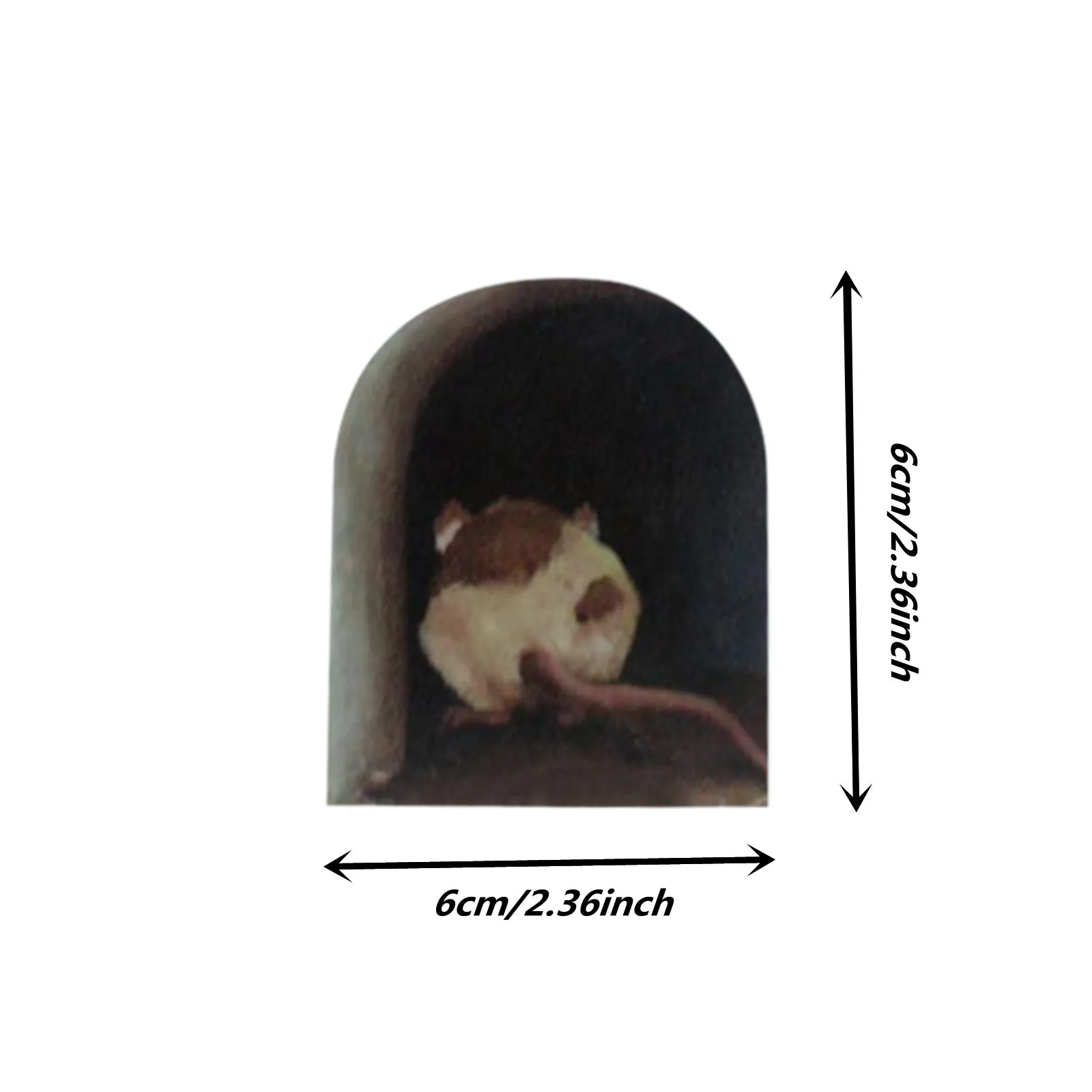 

Vintage Wall Kit Pictures Decor Miniature Mouse Hole Decal Mural Unique Sticker Indoor And Outdoor Decoration