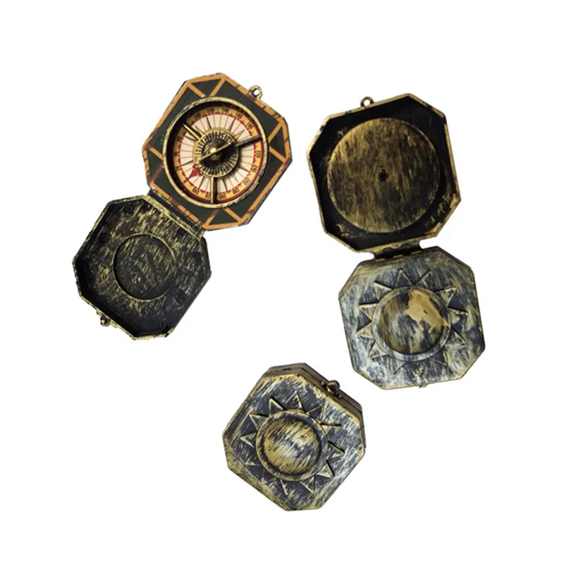 Винтажный Рождественский праздничный причудливый игрушечный Компас для пиратов