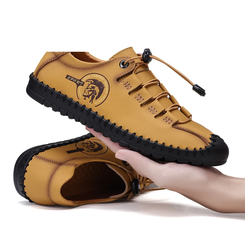 

Новинка; Лидер продаж; Модельная обувь мужская повседневная обувь мужские лоферы Мужская обувь Высокое качество Разделение кожи, мужская о...