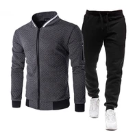 brand mens sets casual men tracksuit 2 piece set 2021 spring autumn jacketpants fashion sports suit men streetwear hip hop