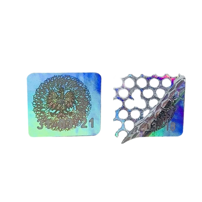10000pcs Holographic Foil Hot Stamping Tape Logo Trackmark High Security 3d Hologram Labels Warranty Void Stickers