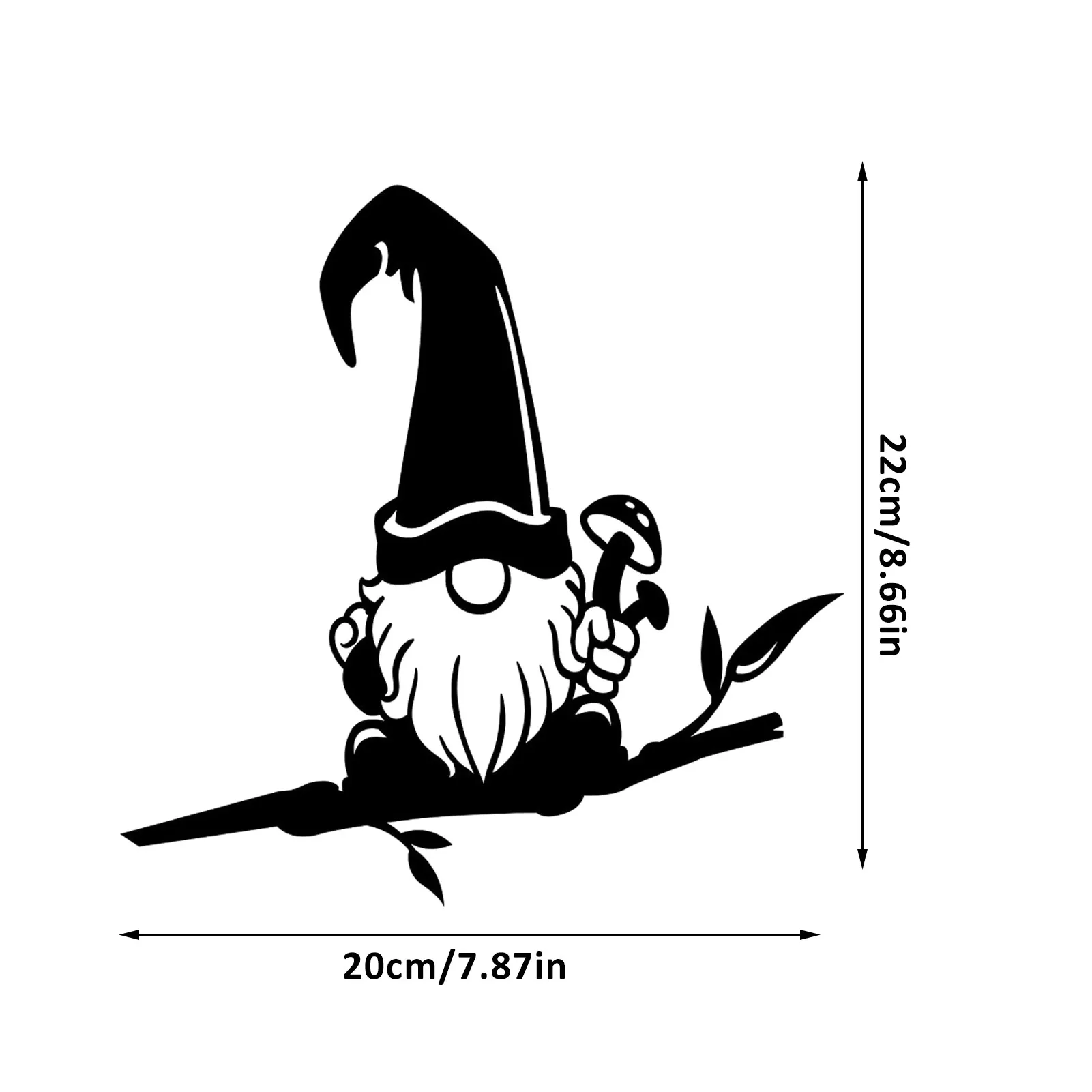 

Garden Art Gnomes Outdoor Steel Backyard Branch Metal Decorative Stakes Animal Decoration Gift Gorgeous Garden Accessory