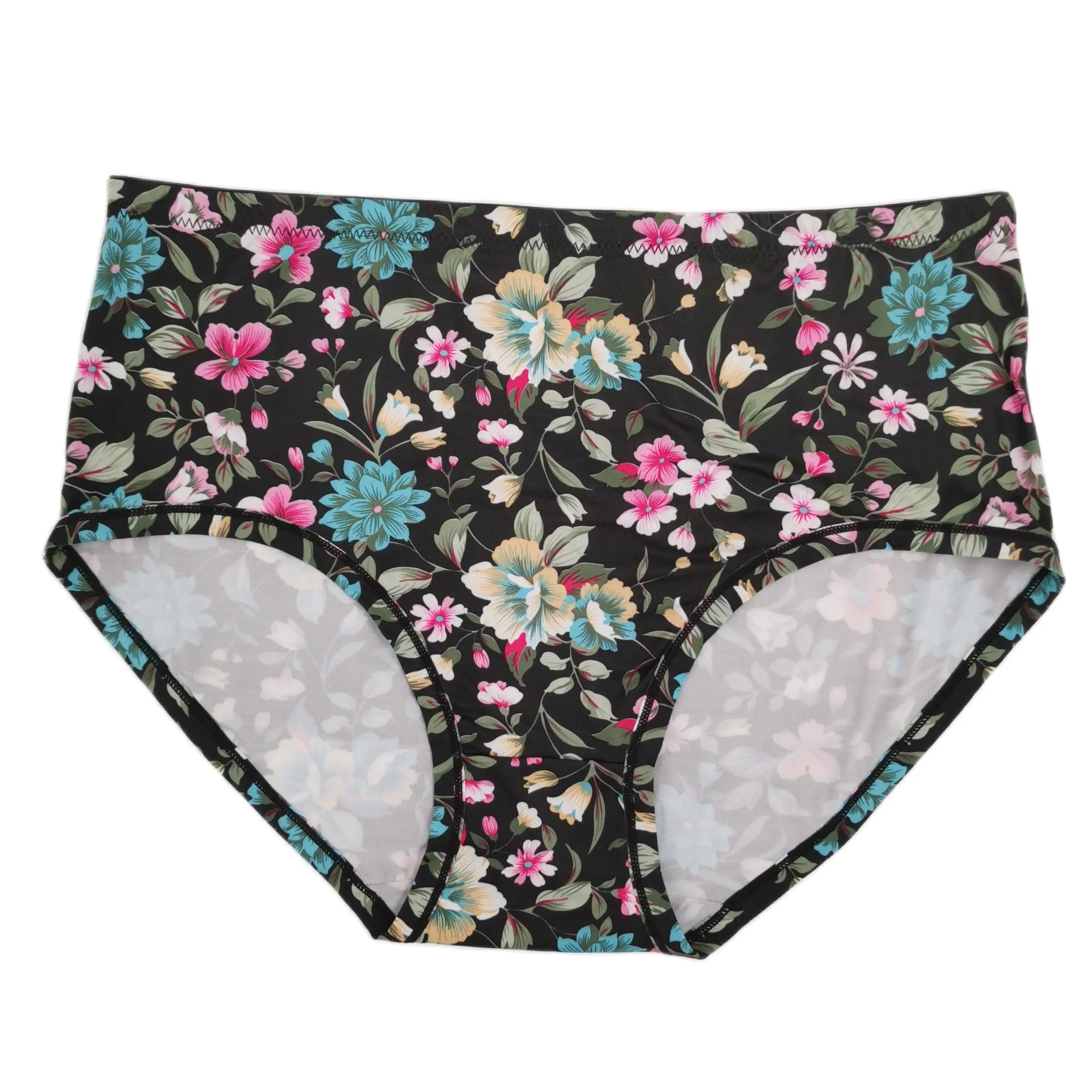 women big size underpants plus size briefs for women 3D flower printing extra size panties for women female big size underwear