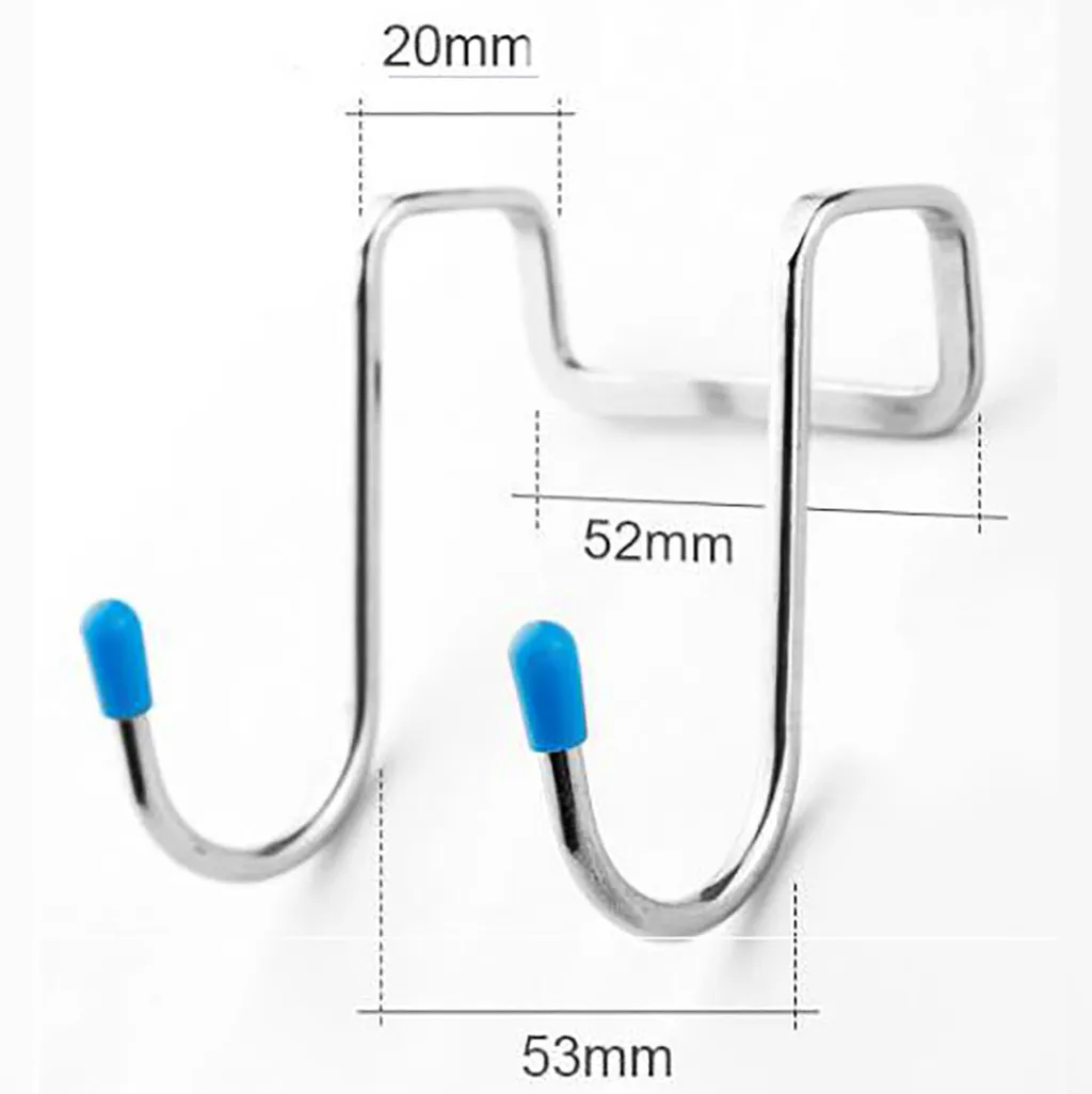 

8PCS Stainless Steel S-Shaped Double Hooks Hanging Hangers Kitchen Supplies Housekeeping Organizers 3.18