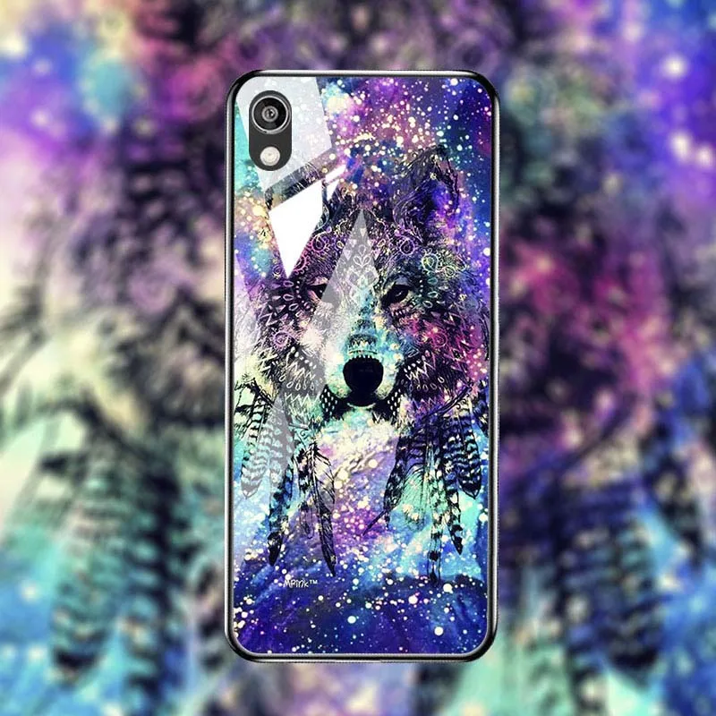 M092 Закаленное Стекло чехол для телефона для huawei Y5 Y6 PRO Y7 Y9 крышка Стекло чехол для huawei Y5 Y7 prime Y9 крышка - Цвет: M092