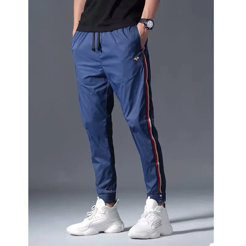 

New large pants men's 2021 corset bee casual loose trend Capris
