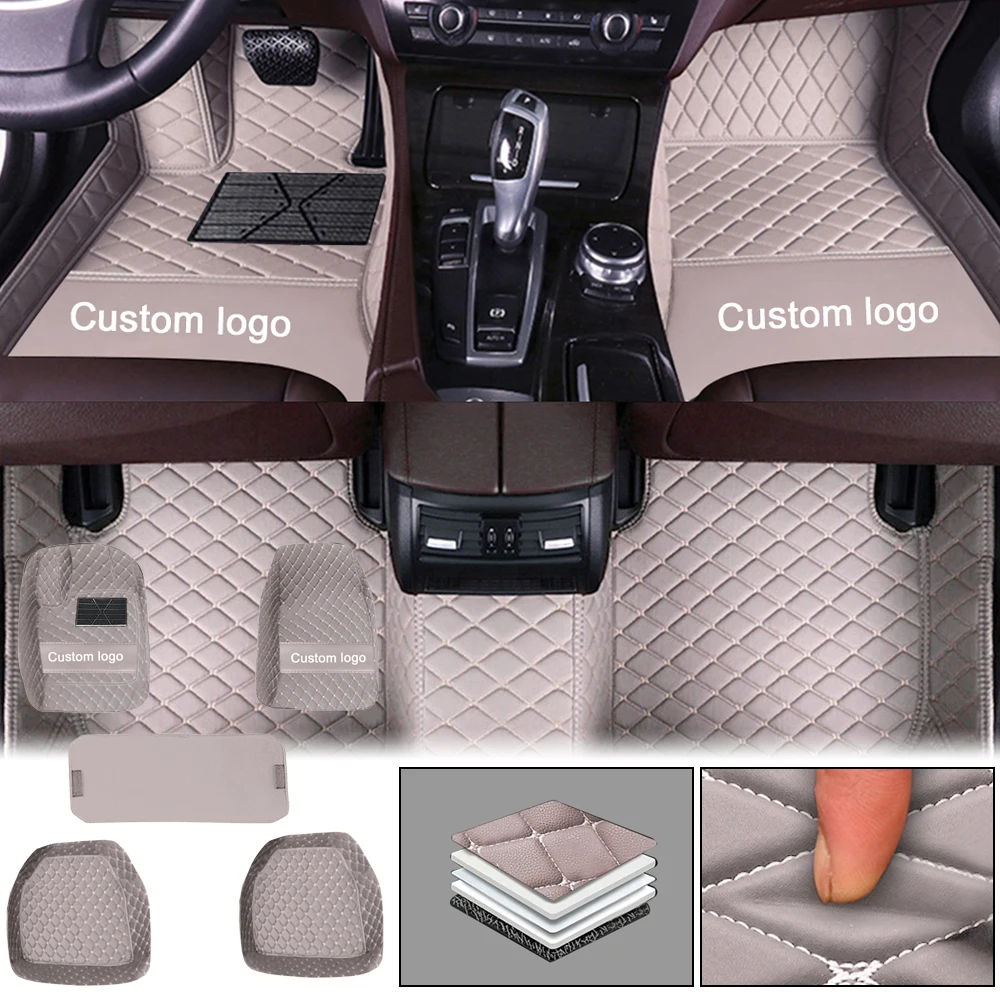 

Universal Car Floor Mats Leather FootPad For VOLVO S60 Waterproof Carpet Auto Dustproof Rug Applicable to 98% All Models