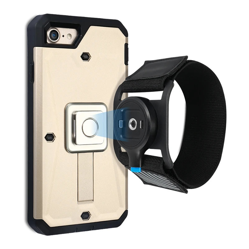 Универсальная повязка на руку для телефона чехол с зажимом iPhone 6 6S 7 Plus