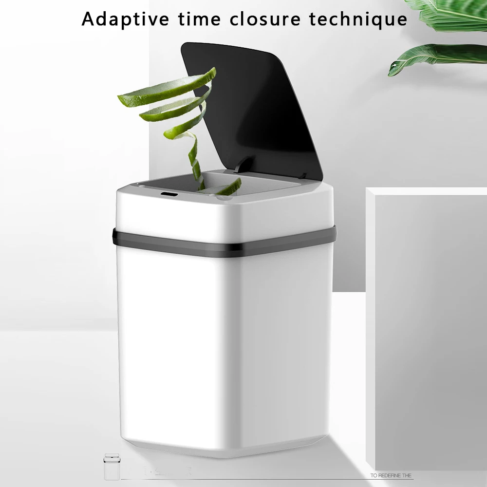 Умная мусорная корзина на 10 л с автоматическим датчиком движения быстрым