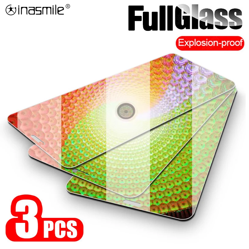 Довольно Полное покрытие экрана протектор для iphone 11 pro max X Xs XR закаленное стекло 8 7