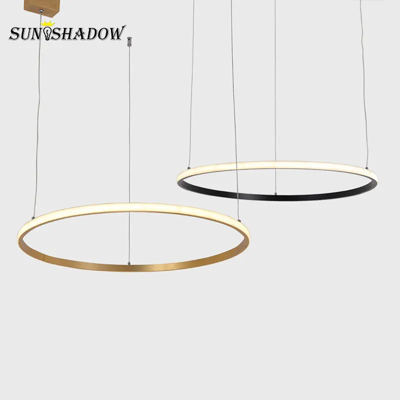 Gold&ampBlack Led Pendant Light Indoor Lighting Modern Ceiling Lamp For Living room Dining Kitchen Bedroom HangingLamp | Освещение