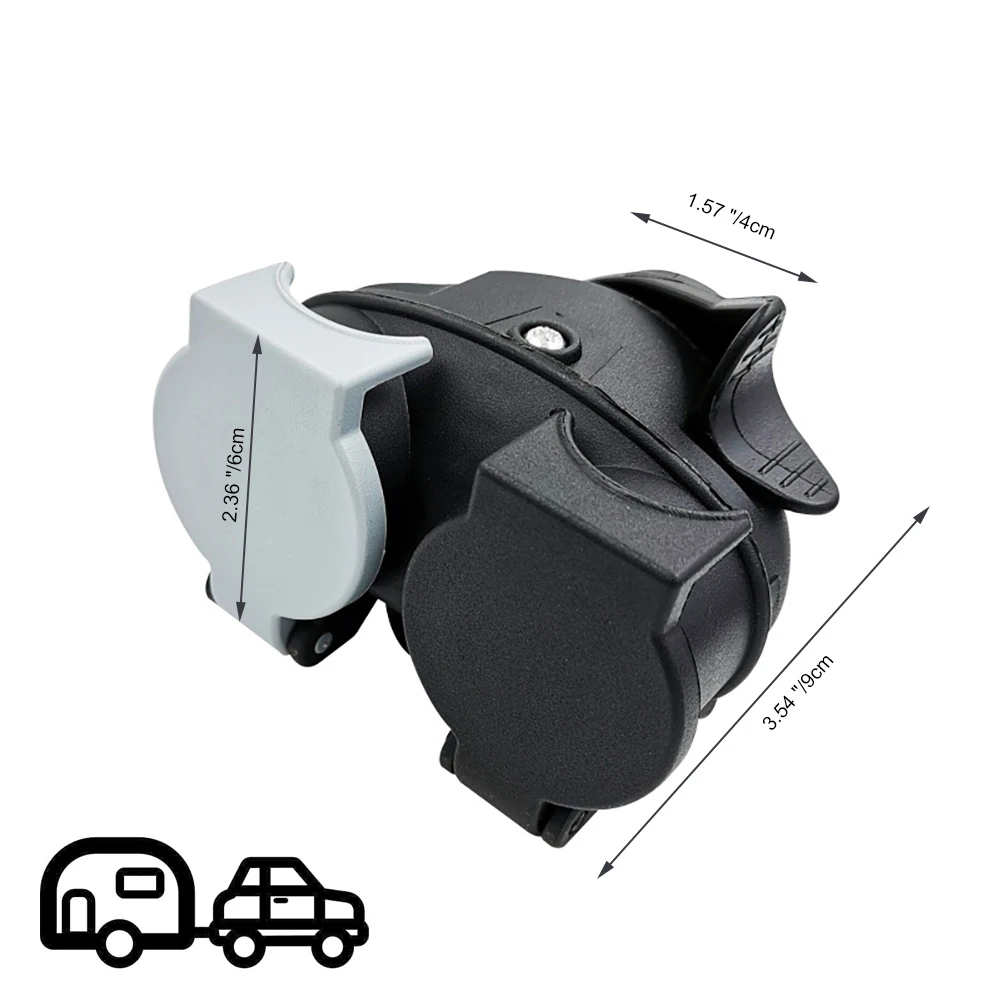 

13 Pin To 7 Pin Double-head Connector RV Trailer Power Connector Plug Socket Connector Dropshipping