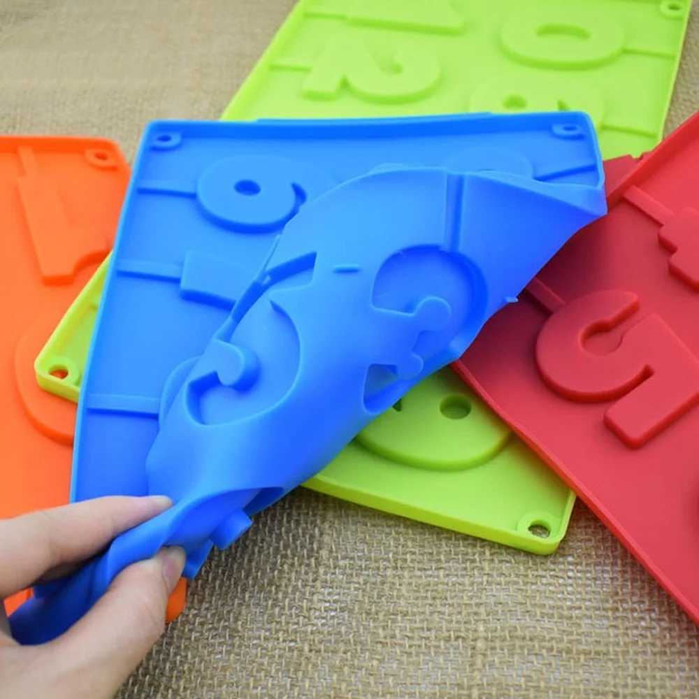 

0-9 Numbers Silicone Mold 3D Hand Made Lollipop Chocolate Cake Jelly Candy Mould DIY Cake Decorating Baking Accessories