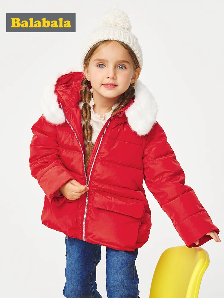 Детская Хлопковая одежда куртка для девочек с большим ворсом осень и зима 2019