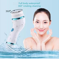 rotating cleaning brush rechargeable electric cleaning brush galvanica facial spa silicone sonic cleaning roller massager