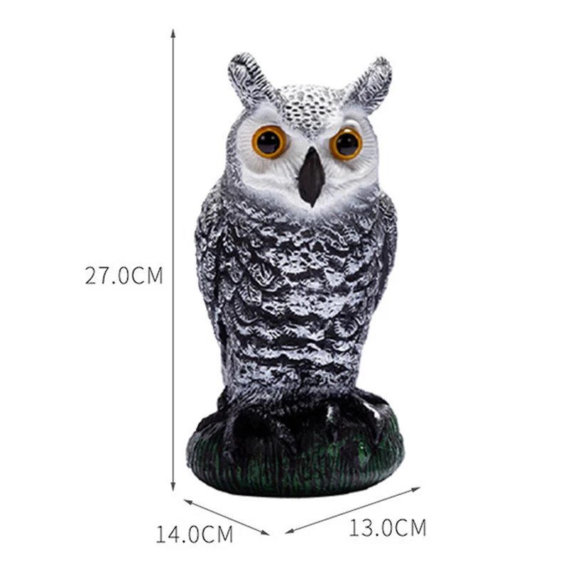

NEW Resin Owl Garden Statue Decoration with Solar LED Light Suitable for Outdoor Courtyard Garden Decoration HUN