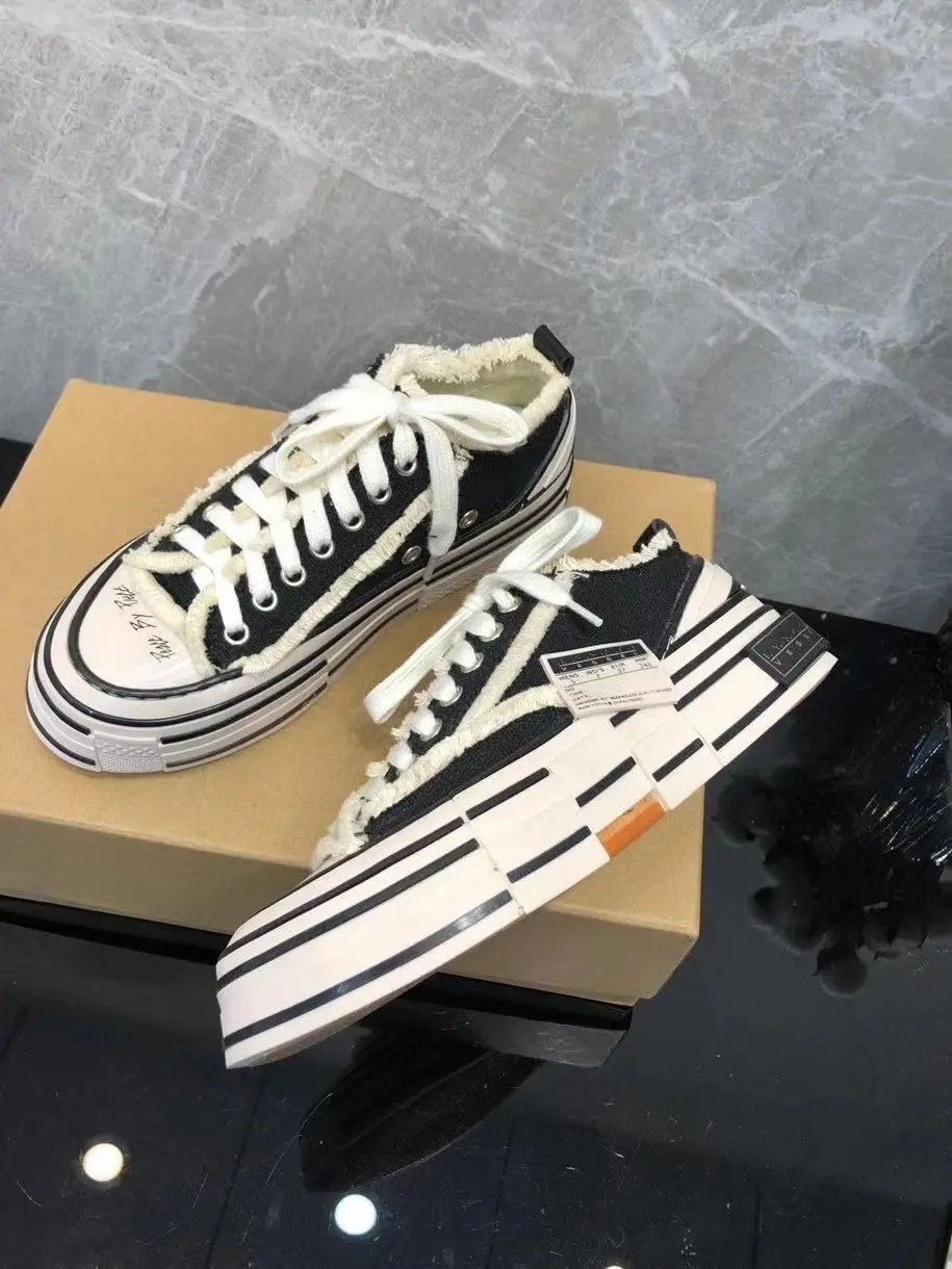 

Мужские повседневные ботинки Wujianhao xсосуд, полые ботинки, крутая Женская Мужская спортивная обувь, первая в мире пара пробковых вулканизиро...