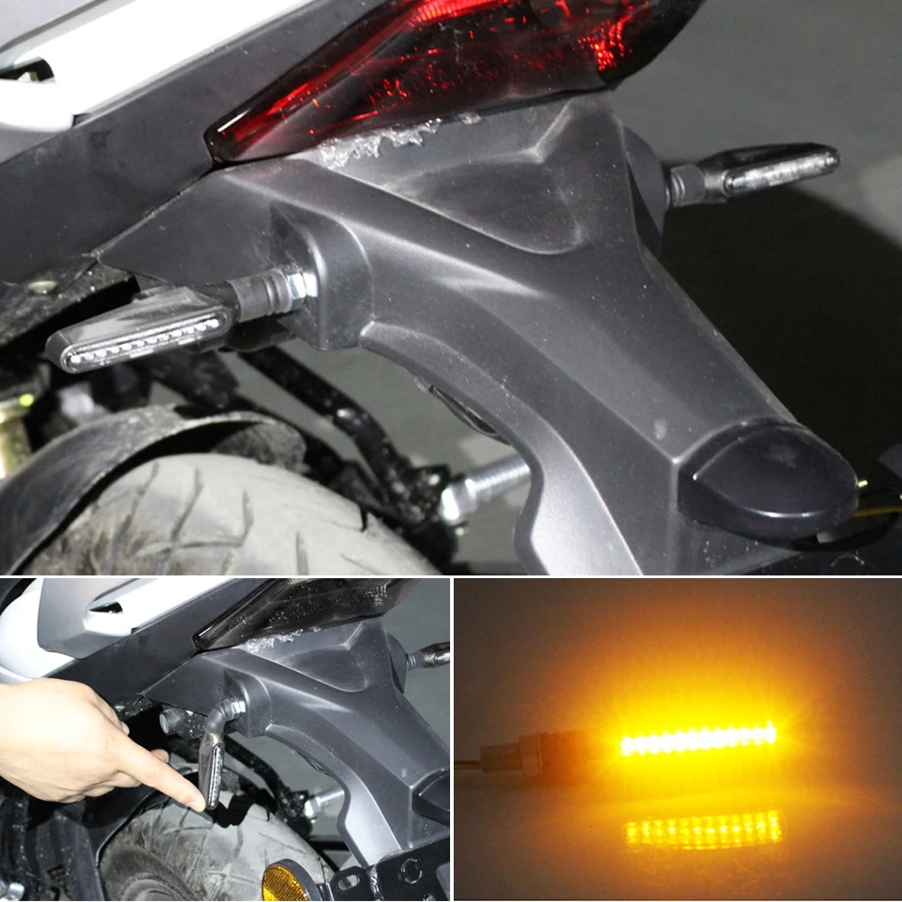 Светодиодная лента для передних фар поворотник мотоцикла сигнальная фара