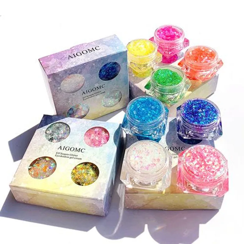 1 шт. блестящие тени для век с блестками Гель лица ногтей глаза губ волос блеск