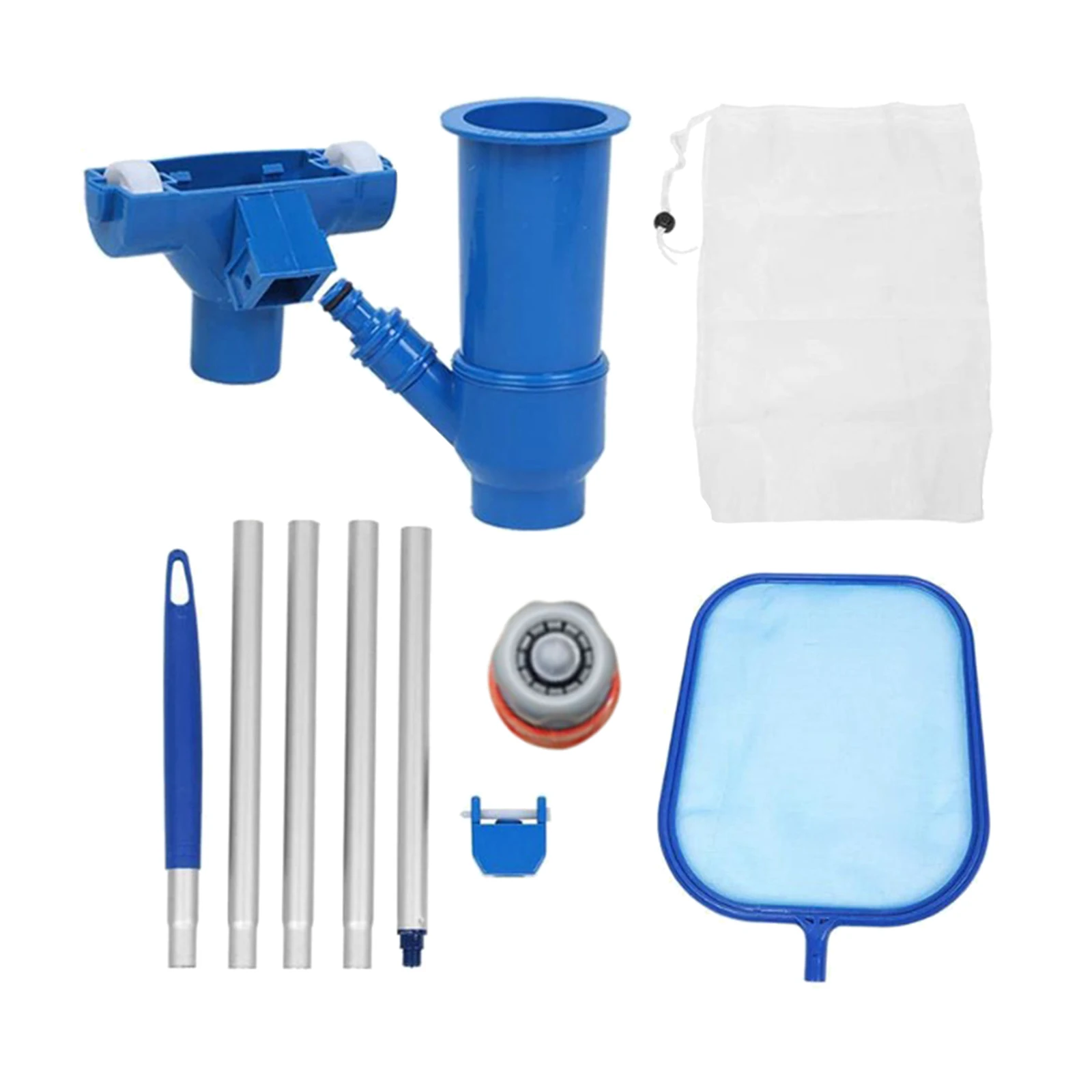 

Portable Swimming Pool Jet Vacuum Head Cleaning Tool Set Cleaner Net