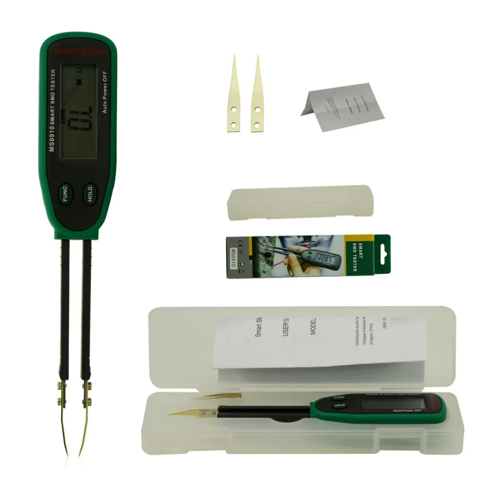 MASTECH MS8910 тестер Цифровой мультиметр Интеллектуальный патч тестер rcd резисторный конденсатор умный цифровой SMD ручной сопротивление
