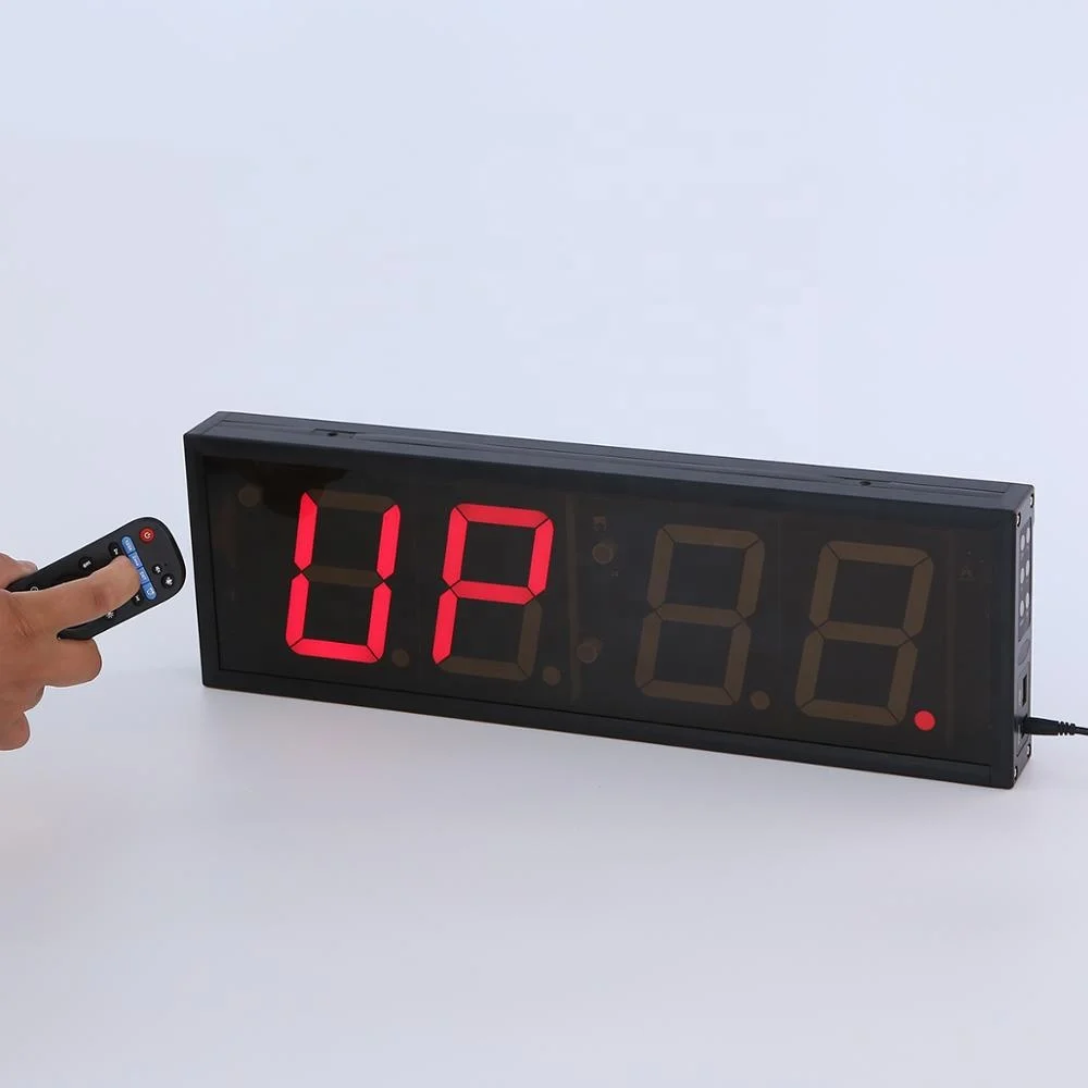 

4 digits remote control wall clocks stopwatch timer with GPS