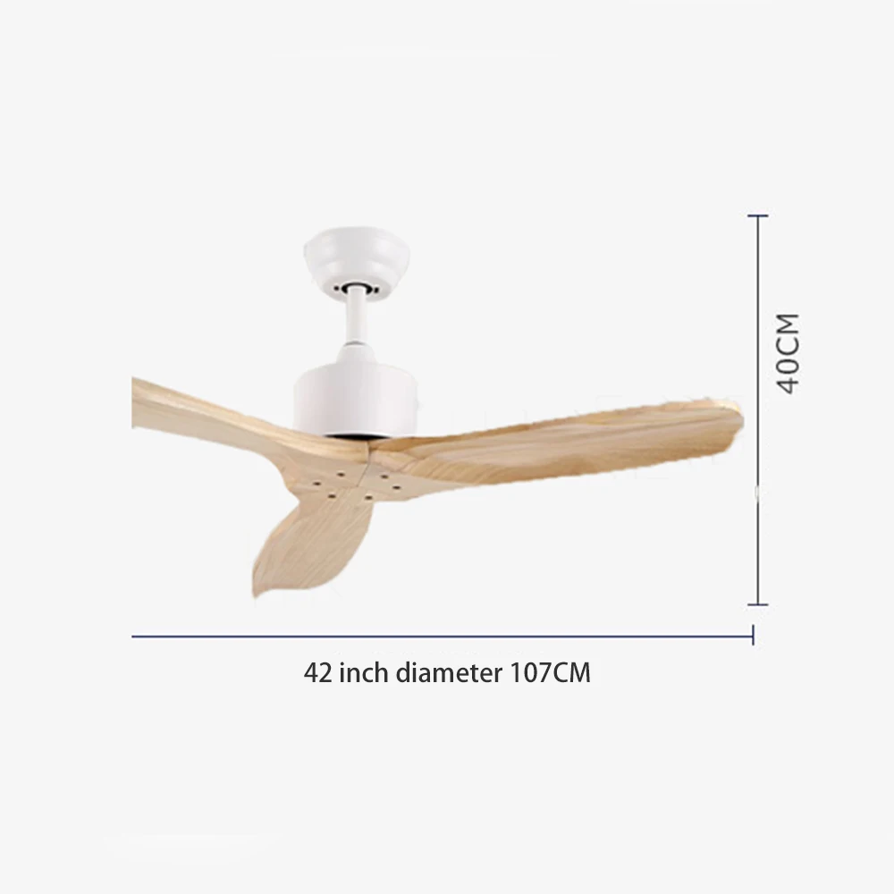 Деревянный светодиодный потолочный вентилятор 110v - 220V вентилятор-светильник с 42