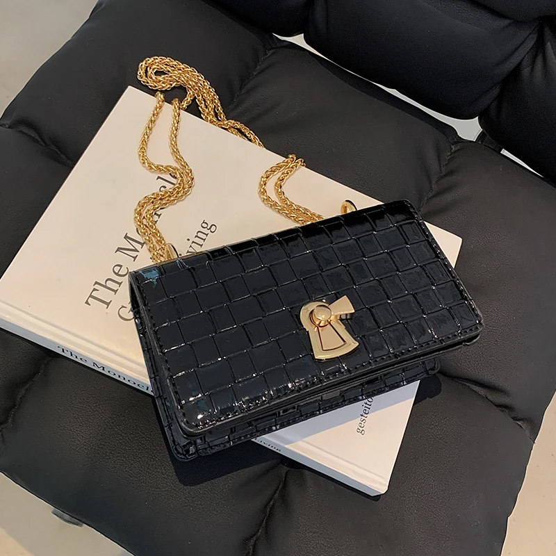 

Niche Design Popular Bag 2021 New Bag Female Ins Chain Messenger Bag Senior Shoulder Bag Underarm Bag Square Bag