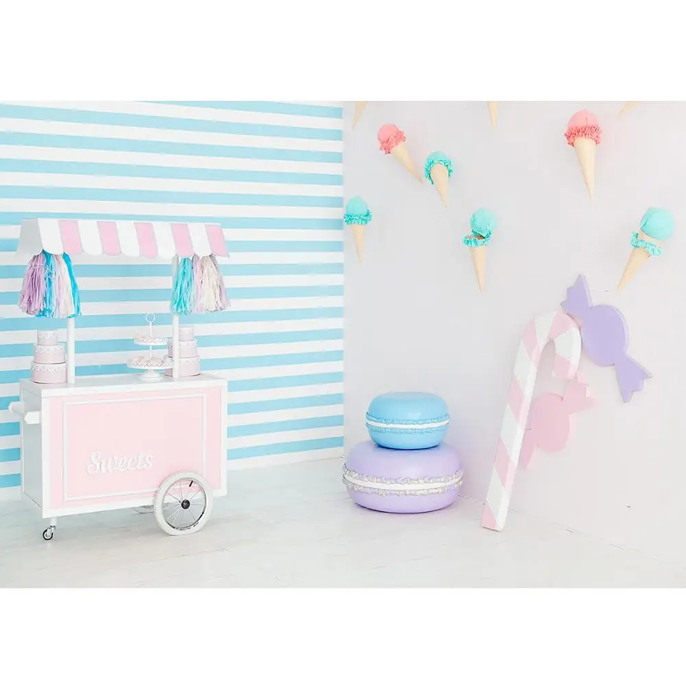 Виниловый фон для фотосъемки с изображением мороженого|Фон фотосъёмки| |