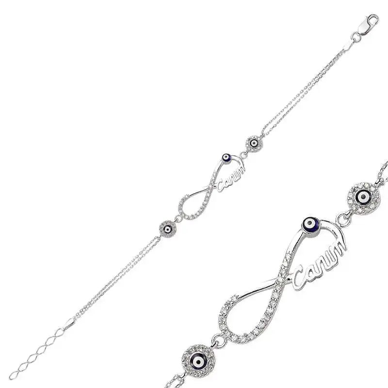 

Серебряный браслет Silverlina, бесконечность, женские браслеты