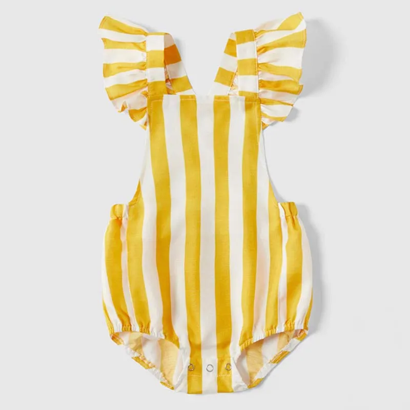 Летние Новые одинаковые комплекты для семьи Полосатые платья без рукавов