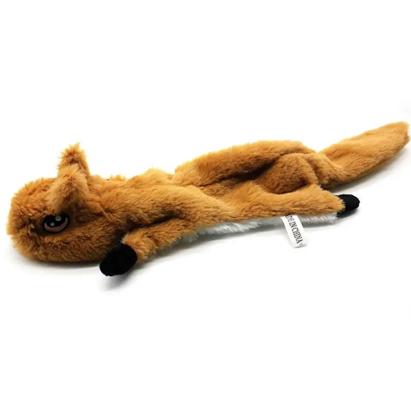 Big Squirrel Игрушки в форме животных подарочный набор большой/маленький не плюшевый тигр Фокс хонкинг белка для жевательная игрушка для собак пищалка Собака Игрушка-волк - Цвет: Big Squirrel