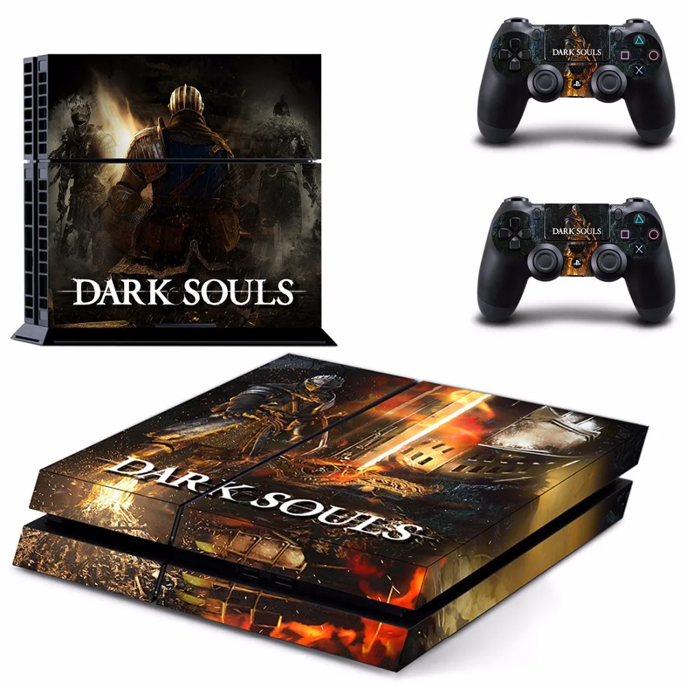 Dark Souls PS4 кожи Стикеры наклейка для Sony DualShock Игровые приставки 4 консоли и 2