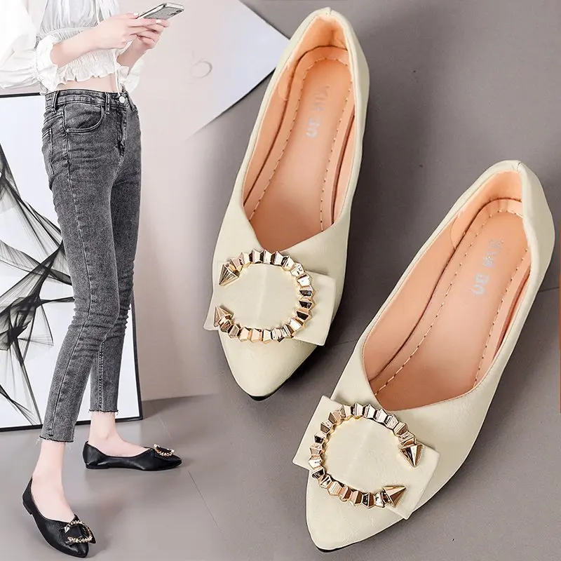 

High Heels Women Pumps Natural Plus Size Thick Heel Loafers Shoes Real Square Toe Shoes Ladies Size 35-43