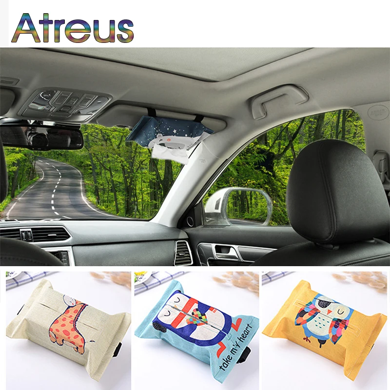 Тканевый тканевый ящик для салфеток автомобиля Suzuki Audi A4 B6 B8 VW Passat B5 B7 Skoda Octavia A7 A5