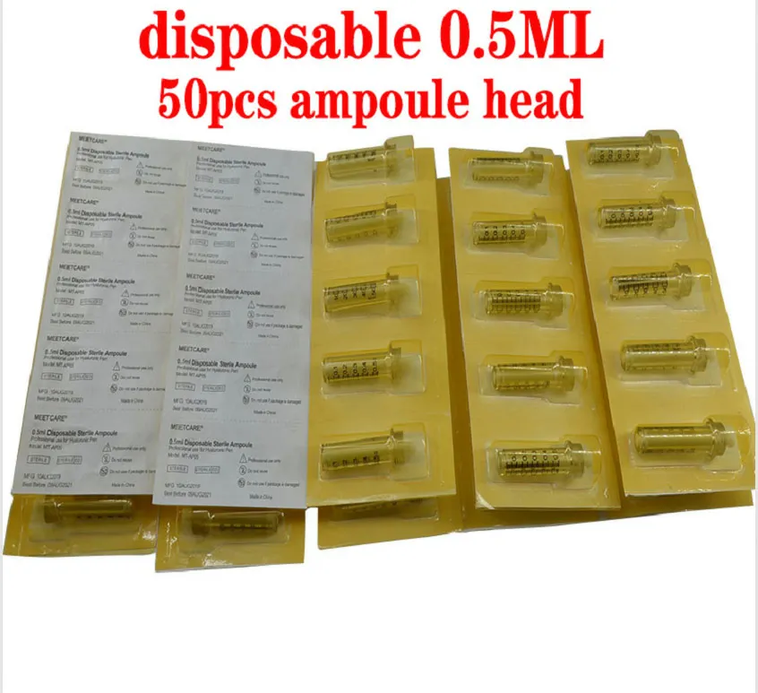High Pressure Hyaluronic Acid Pen High Density Metal for Anti Wrinkle Lifting Lip Hyaluron Pen Atomizer Lip Filler Injection New - Цвет: 0.5ML 50pcs head